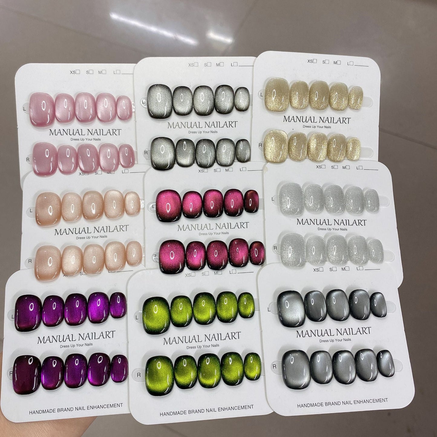1026- Handmade press on nails fake nails removable