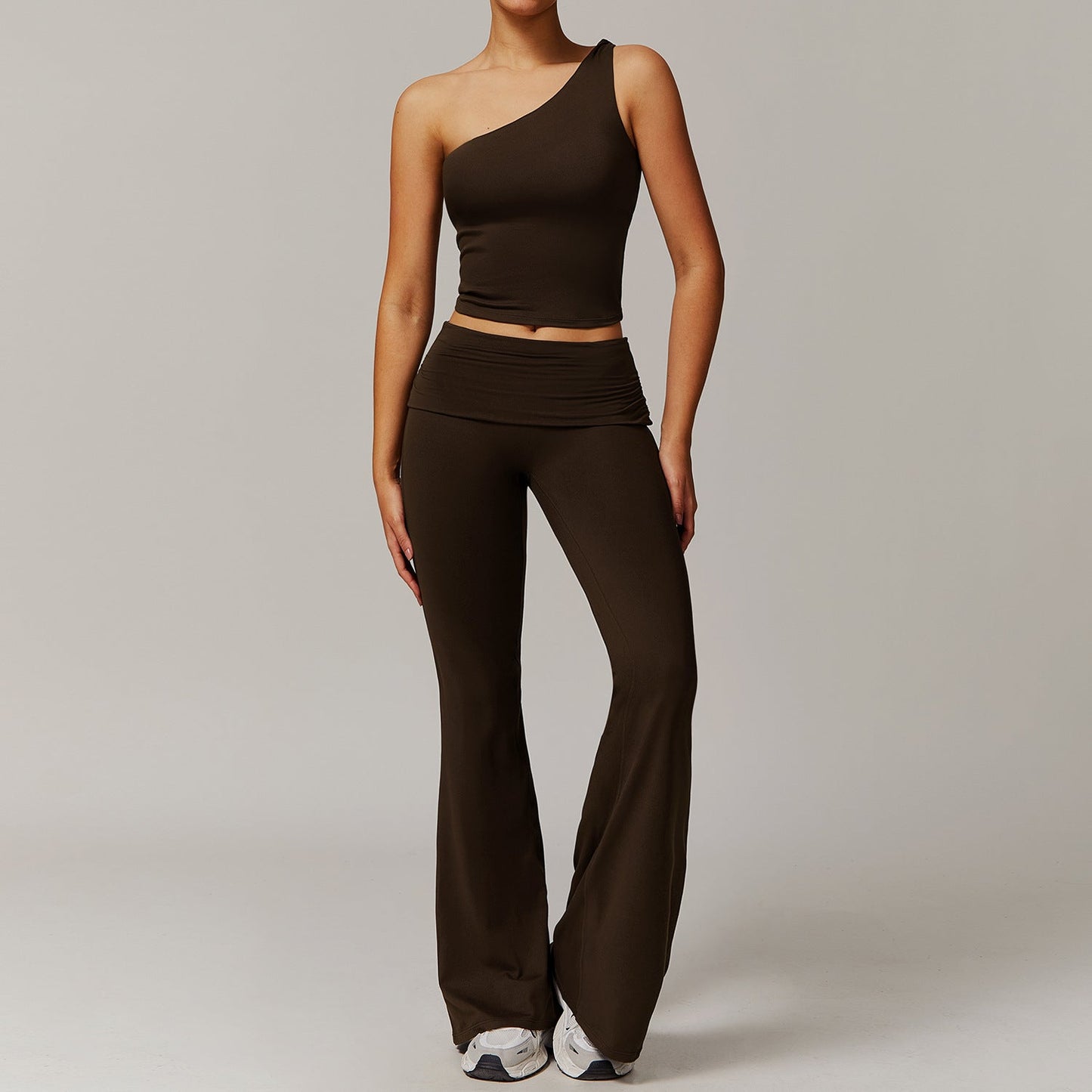 Sollinarry Brushed Yoga Women Casual Comfortable Yoga Clothes Running Exercise Workout Outfit