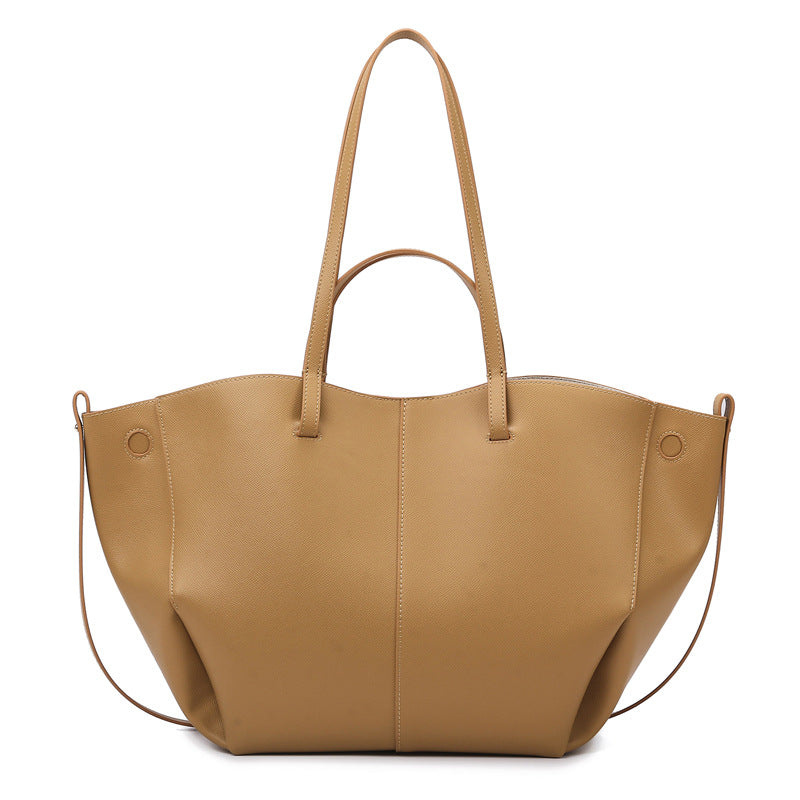 Tote Bag Women Simple Bag Large Capacity High Sense Wings Bag Work Office Textured One Shoulder Bag