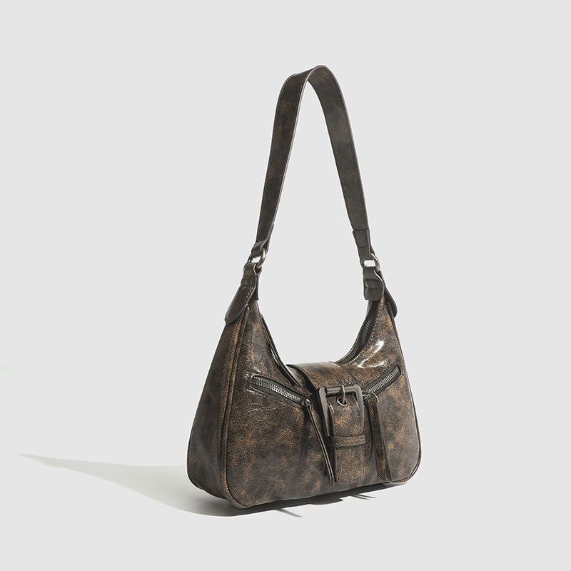Underarm shoulder  bag, women's retro women's bag shoulder hobo bag, Crossbody shoulder bag, fashion crescent bag