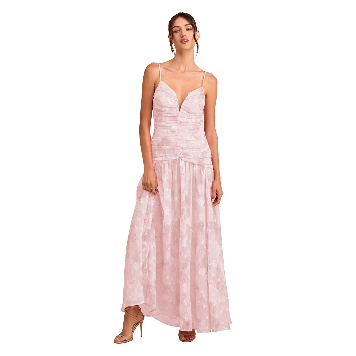 Women Clothing French Strap Floral Elegant Holiday Dress
