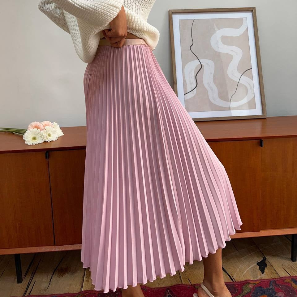 Spring Autumn Pleated Organ Skirt Soft All Match Tutu