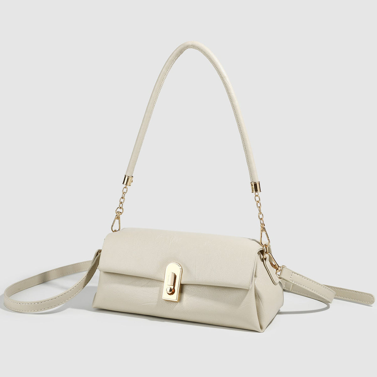 Small shoulder bag for women, fashionable glacier white underarm bag, versatile commuter Crossbody bag for women small
