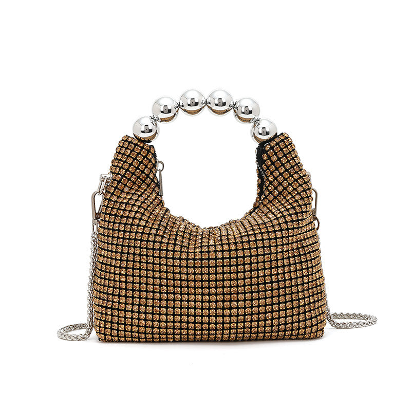Delivery Full Diamond Handbag Women's Bag Summer Chain Diamond-Embedded Shoulder Crossbody Bag