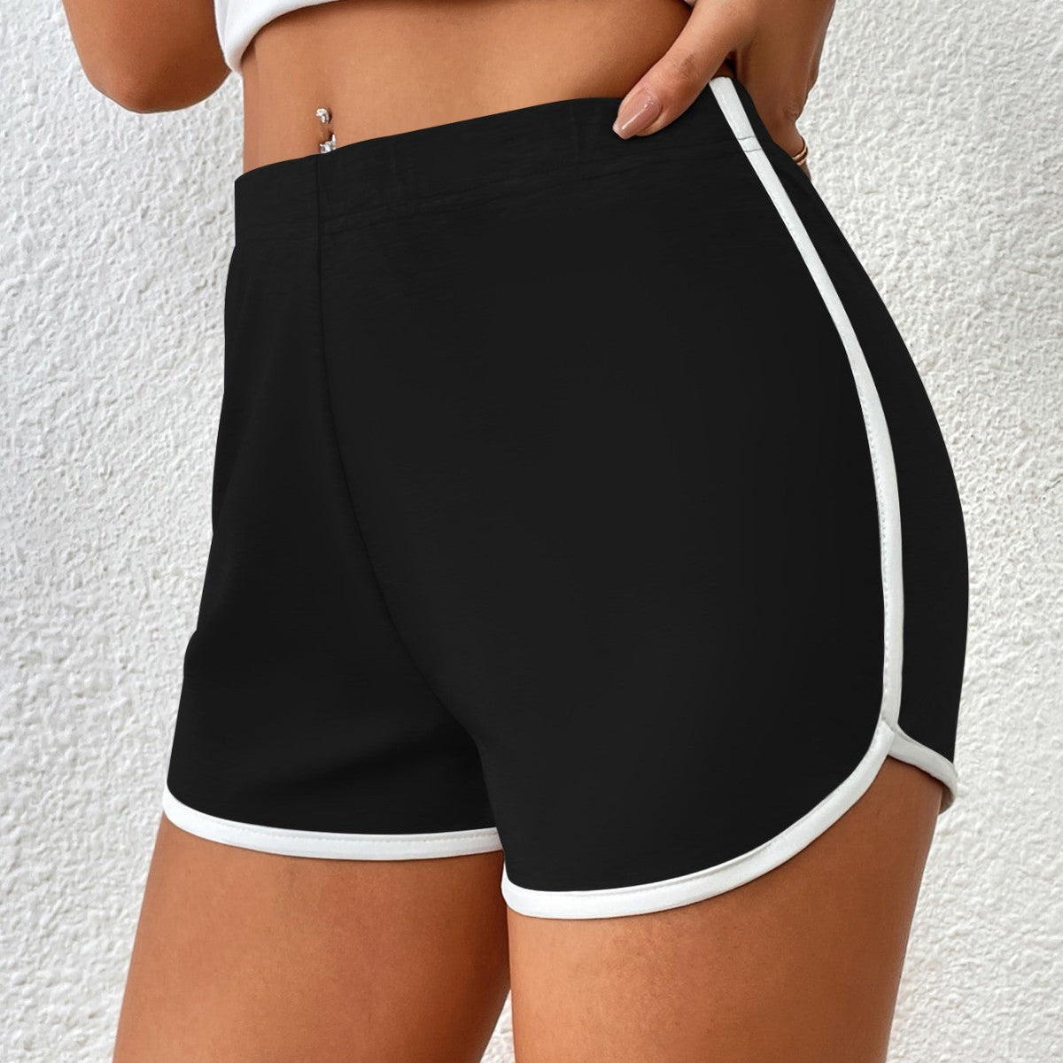 Swimming Trunks Wild Beach Shorts Contrast Color Binding Sexy Bikini Women Swimming Trunks