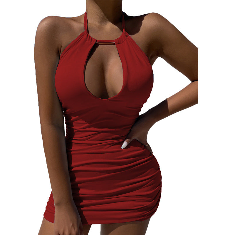 Summer Women Halter Backless Dress