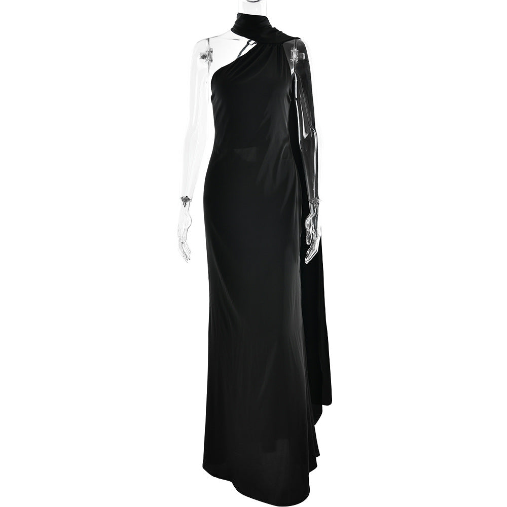Elegant Women Ribbon Dress Fashionable Sexy Backless Slim Dress