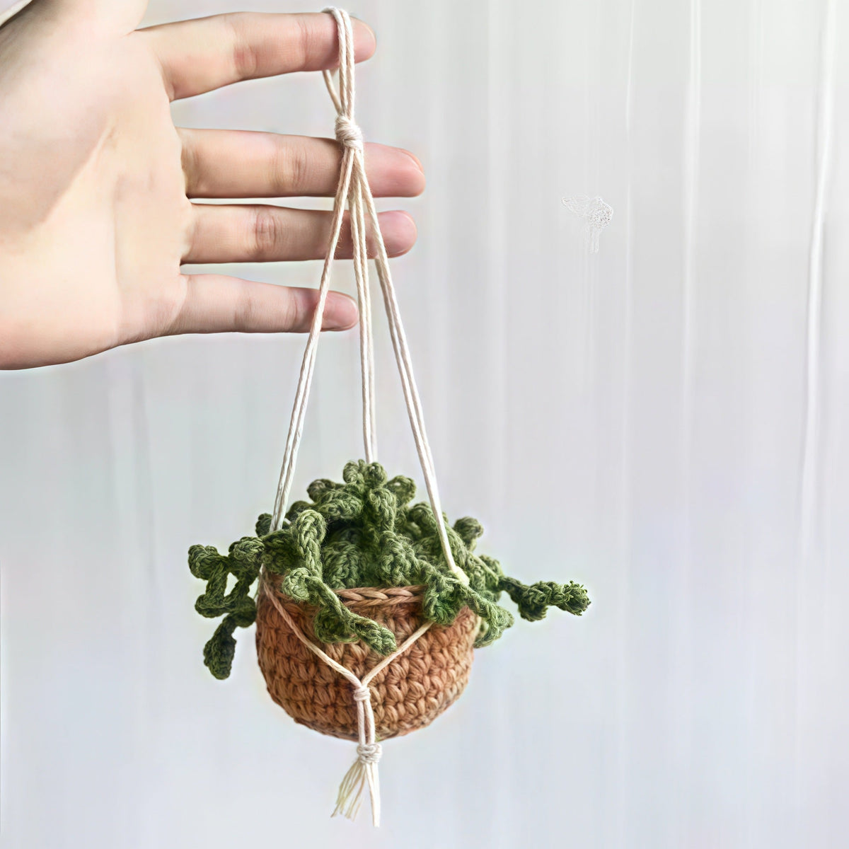 Car plant pendant Car decoration Rearview mirror pendant Creative wool in the car