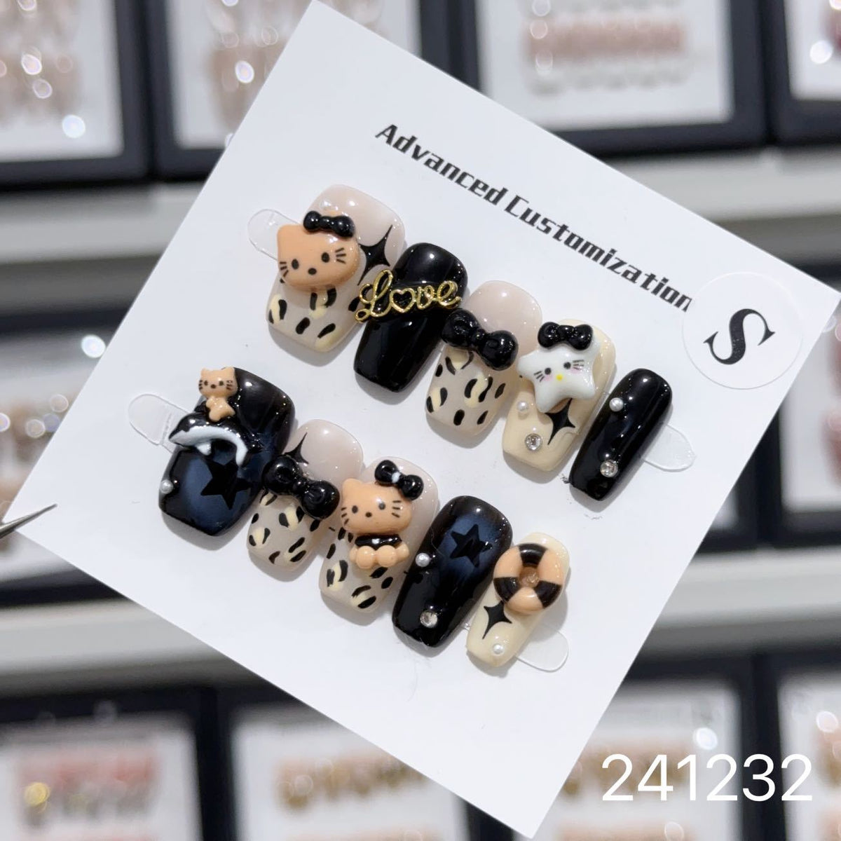 1028- Handmade press on nails fake nails removable