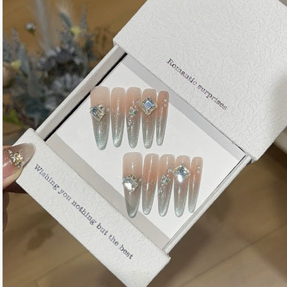 1035- Handmade press on nails fake nails removable