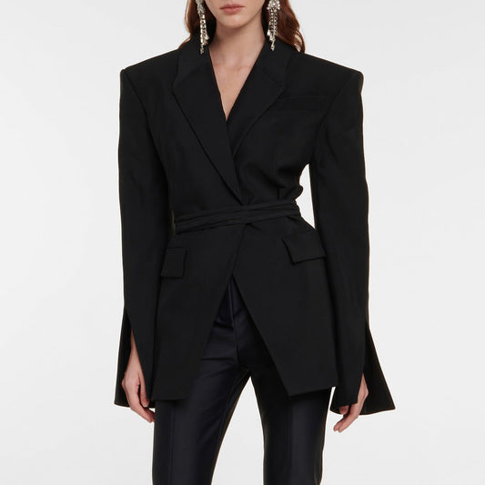 Small Blazer for Women Early Spring Small Light Luxury Fried Street Casual Backless Blazer