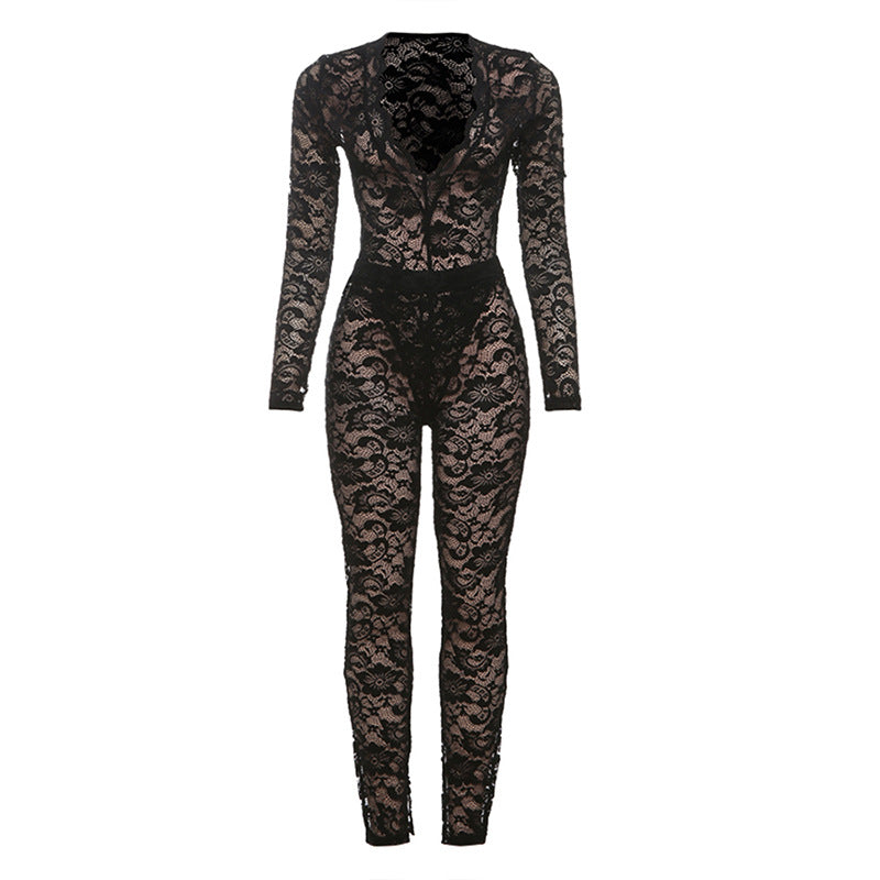 Winter Women Clothing Sexy V neck Long Sleeve Top Slim Hip Pants Two Piece Sets Women