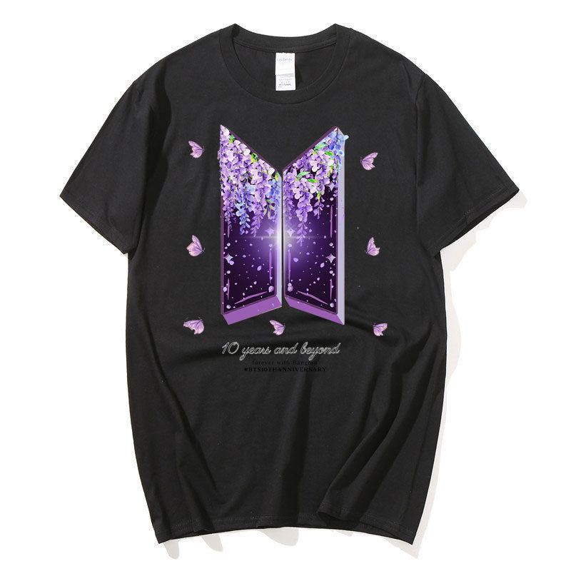 Letter Print Cotton T Shirt Fashion Brand Short Sleeve Tops Man Women Summer