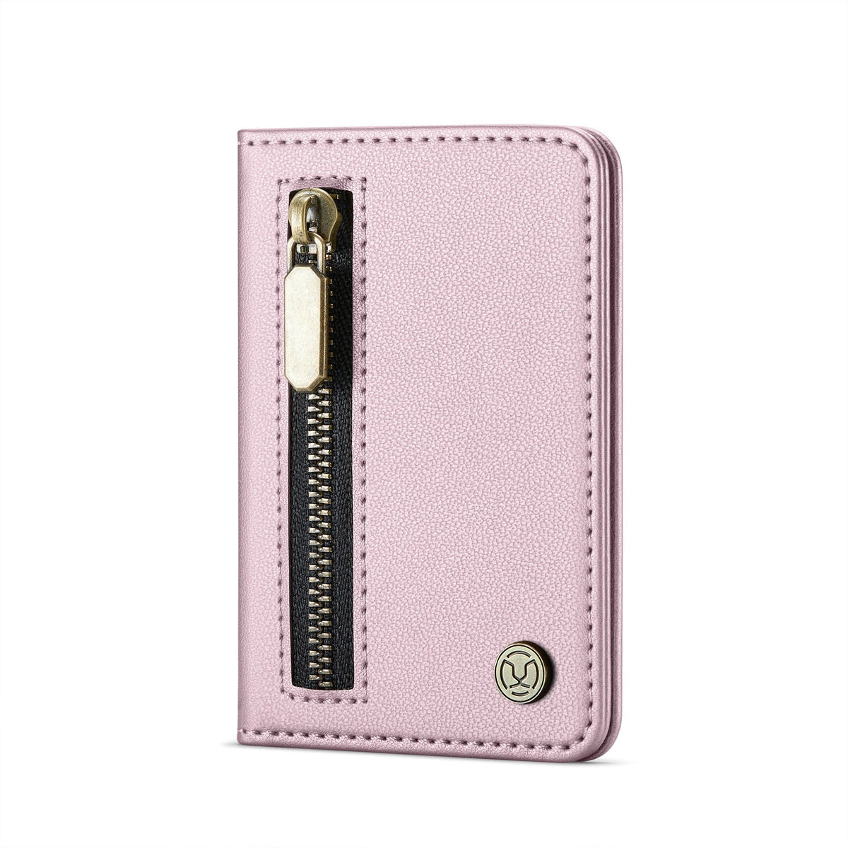 Magsafe ring magnetic card case  for iPhone17 card anti-theft brush 16/15/14/13 zipper change bag Wallet Magnetic Card Holder RFID Blocking, PU Leather Minimalist Phone Wallet Compatible with MagSafe Phones
