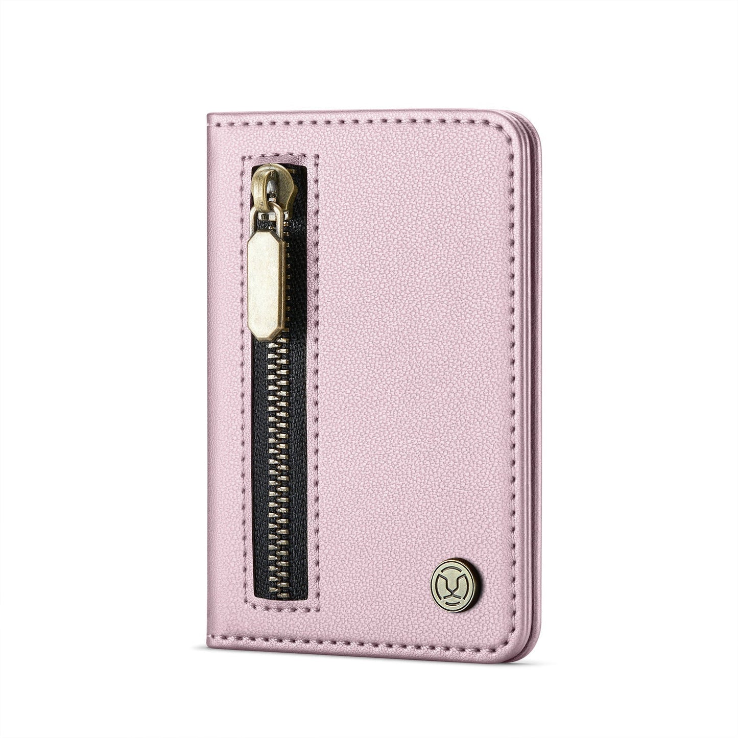 Magsafe ring magnetic card case  for iPhone17 card anti-theft brush 16/15/14/13 zipper change bag Wallet Magnetic Card Holder RFID Blocking, PU Leather Minimalist Phone Wallet Compatible with MagSafe Phones