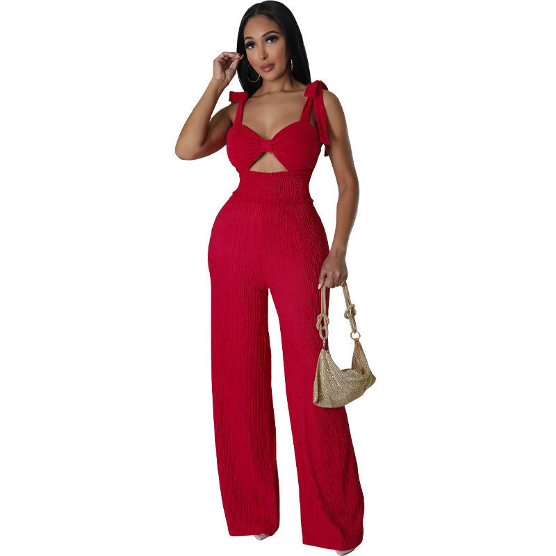 Women Clothing Jumpsuit Pants Summer Sleeveless Jumpsuit Casual