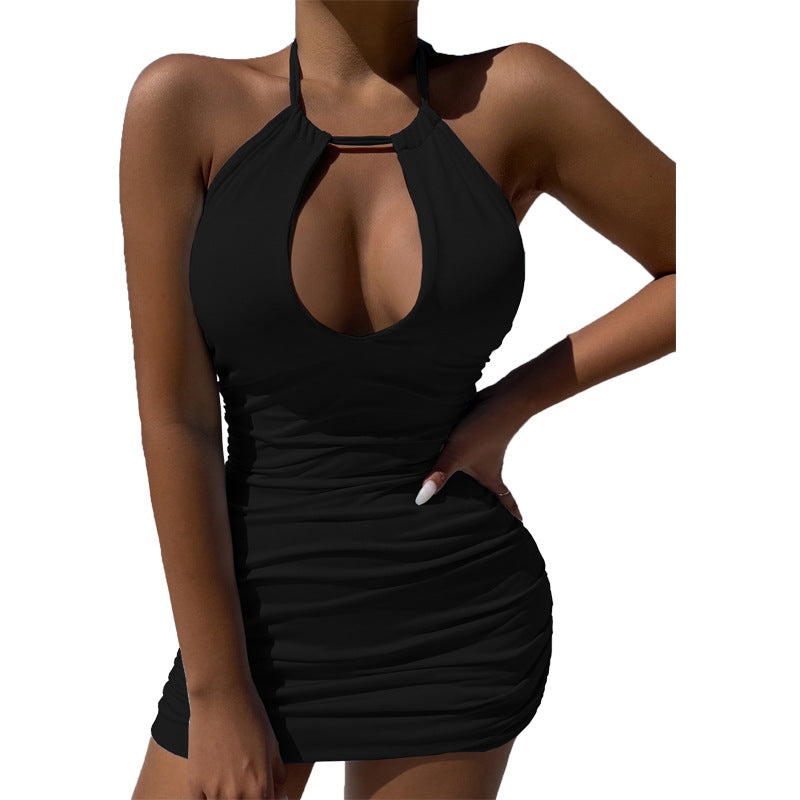 Summer Women Halter Backless Dress