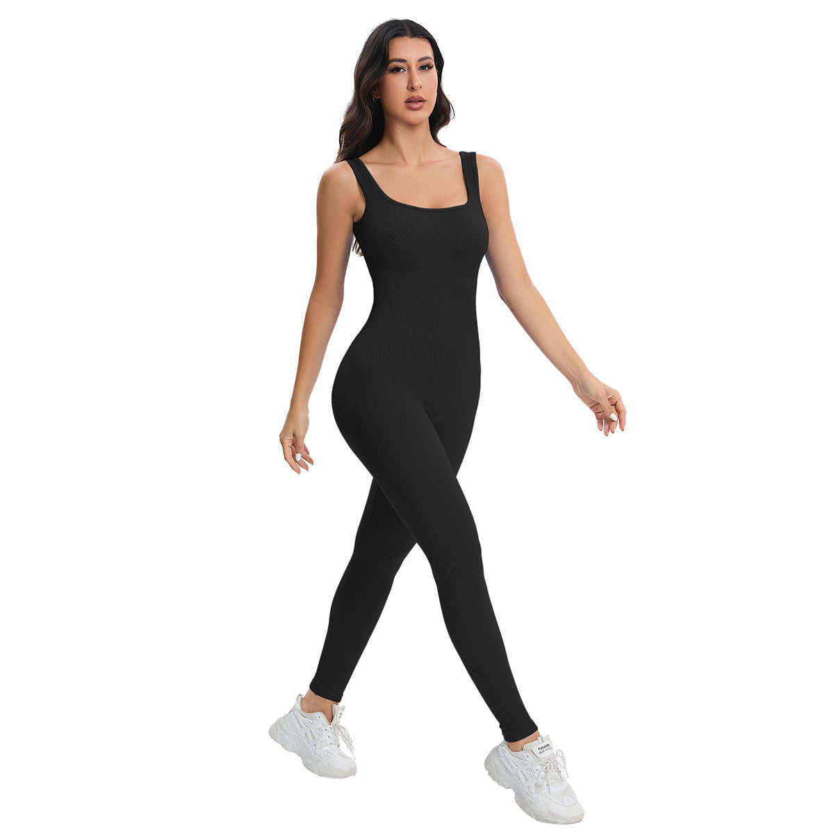 Sports Yoga Bodysuit Trousers Running Workout Quick Drying Breathable Seamless Knitted Peach Hip Slim Fit