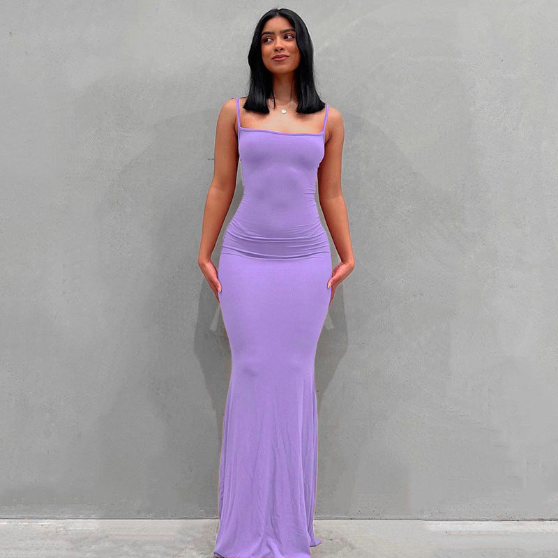 Women Clothing Dress Casual Slim Strap Home Maxi Dress