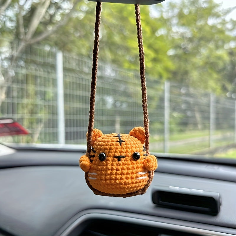 Car plant pendant Car decoration Rearview mirror pendant Creative wool in the car