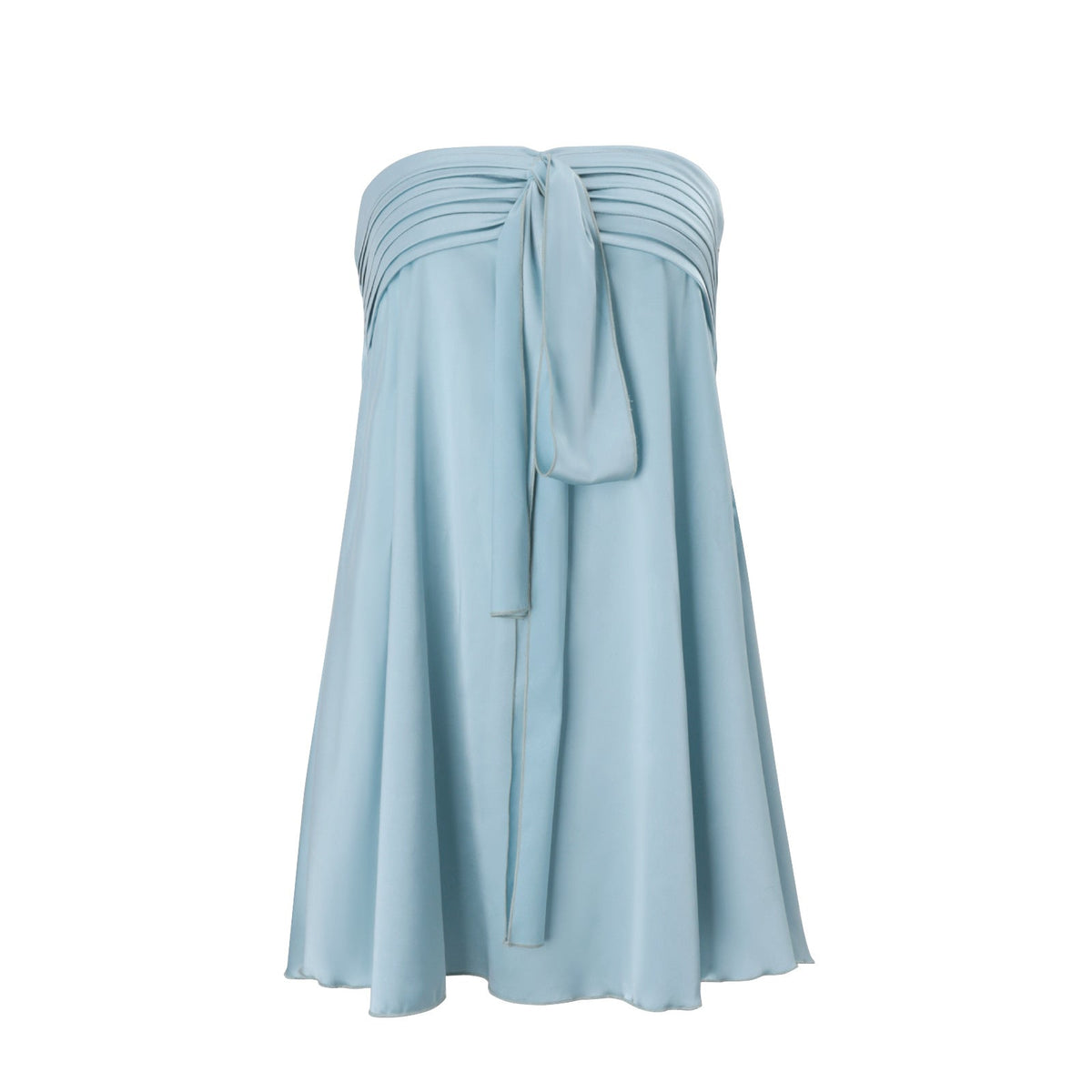 Women Clothing Spring Sexy Street Satin Tube Top Strap Solid Color Sleeveless Dress