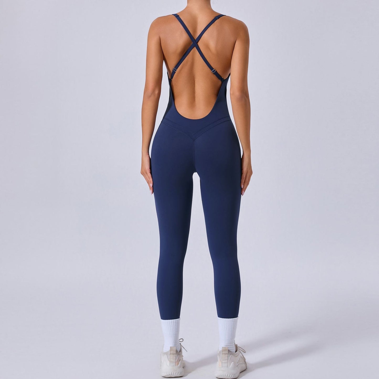 Autumn Sand Cross Beauty Back Exercise Yoga Bodysuit Adjustable Shoulder Strap Hip Lifting One Piece Yoga Clothes