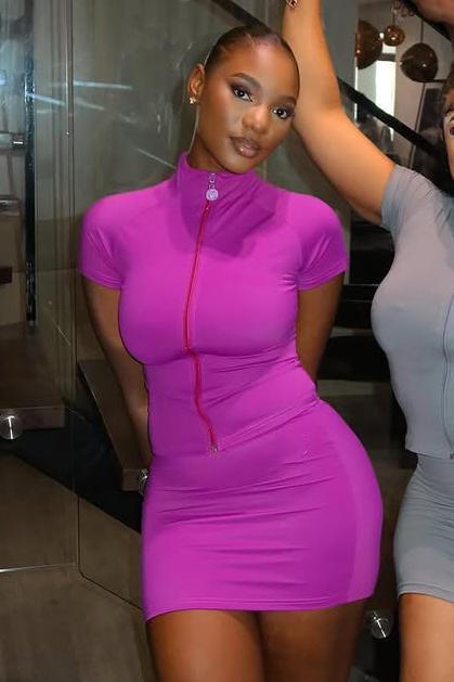 Sports Yoga Clothes Short Sleeved Skirt Two Piece Sets Body Shaping Basic Casual Fitness Clothes Women
