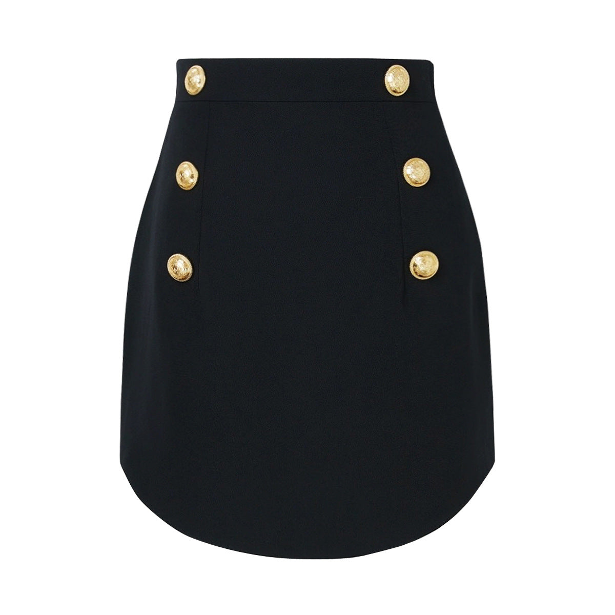 Goods Summer Solid Color Slim Fit Sheath Simple Little Short Dress Office Professional Skirt