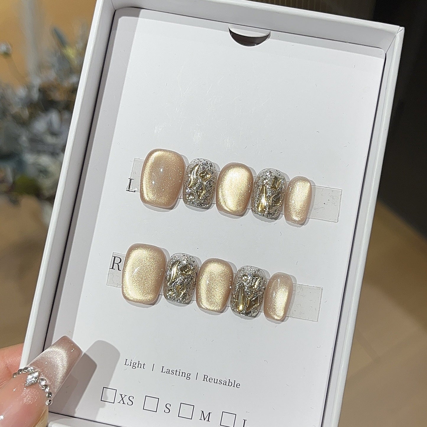 0995- Handmade press on nails fake nails removable