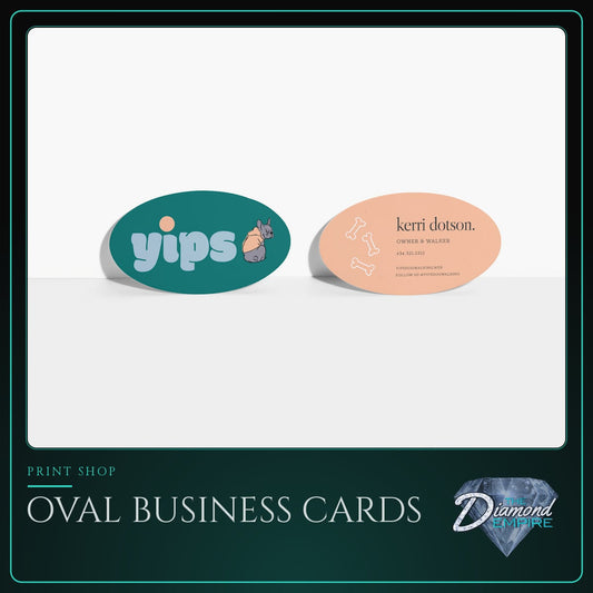 Oval Business Cards