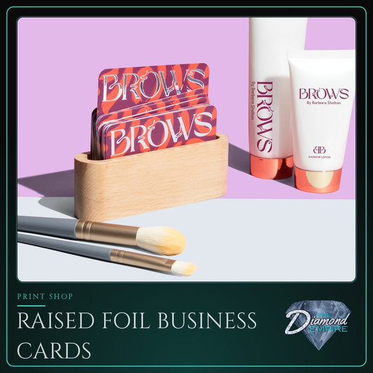 Raised Foil Business Cards