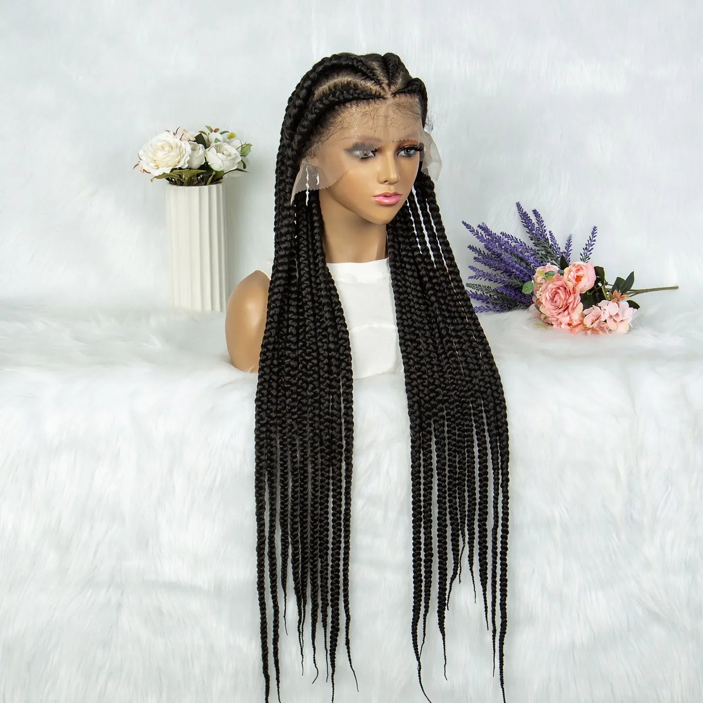 KIMA Boho Knotless Box & Twisted Dreadlocks Wig | Full Lace
