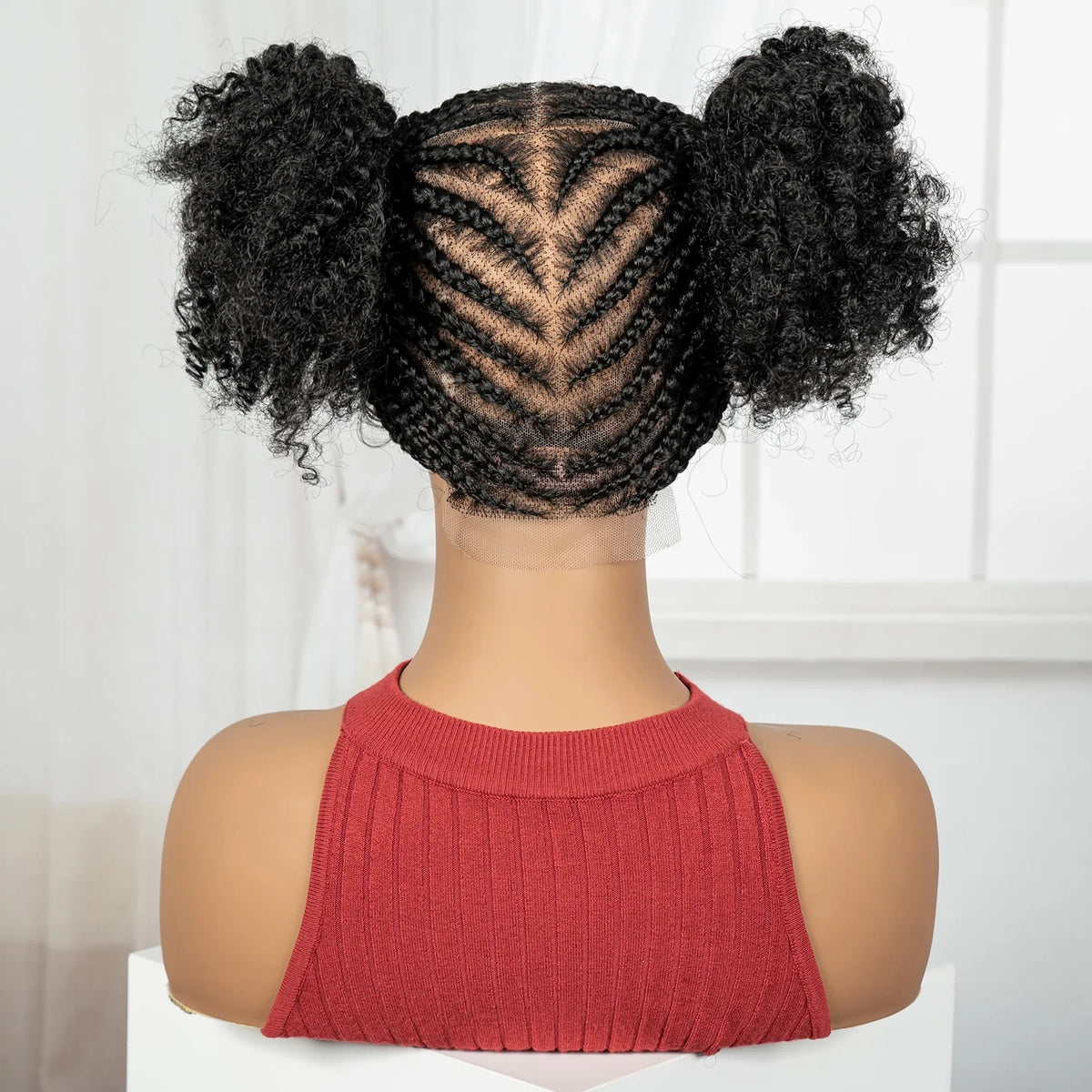 Cornrow Bantu Braids Wig | Full Lace Frontal | Baby Hair | Cosplay & Daily Wear
