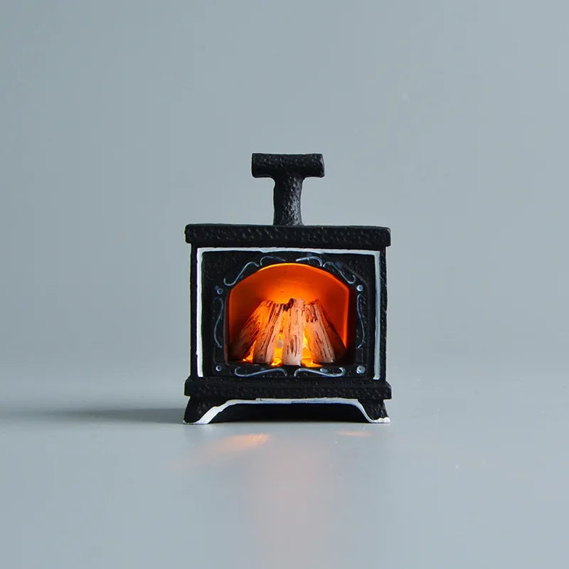 ZAKKA Miniatures Study Bookcase Home Decor Cute Cartoon Cat Retro Desk Gramophone Ornament Crafts Dollhouse Accessories Toy Gift