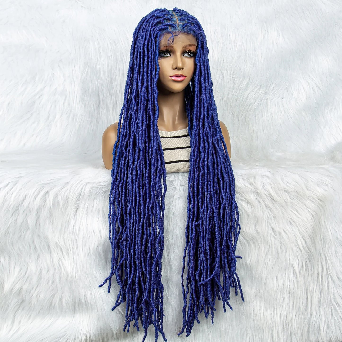 KIMA 36" Colorful Dreadlocks Braids Wig | Full Lace Front & Baby Hair