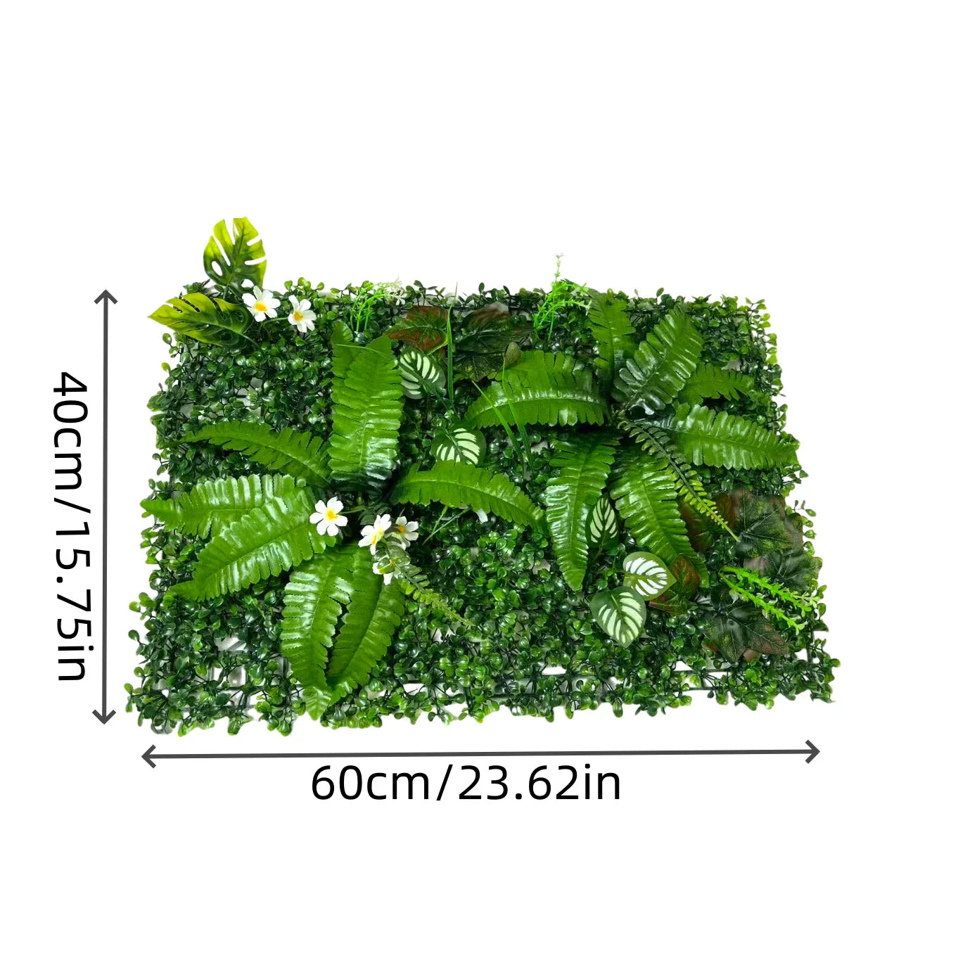 1pc Artificial Mat Greenery Panels Topiary Hedge Plant, Privacy Hedge Screen Suitable
