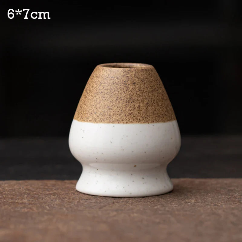 Ceramic Matcha Tea Whisk Holder For Dining Room Teahouse Matcha Ceremony Green Tea Chasen Holder Stand Bowl Teawares