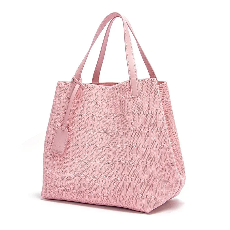 Women's Handbag Fashion Classic | New Solid Color Letter Design & High Quality Craftsmanship Large Capacity Shoulder Bag