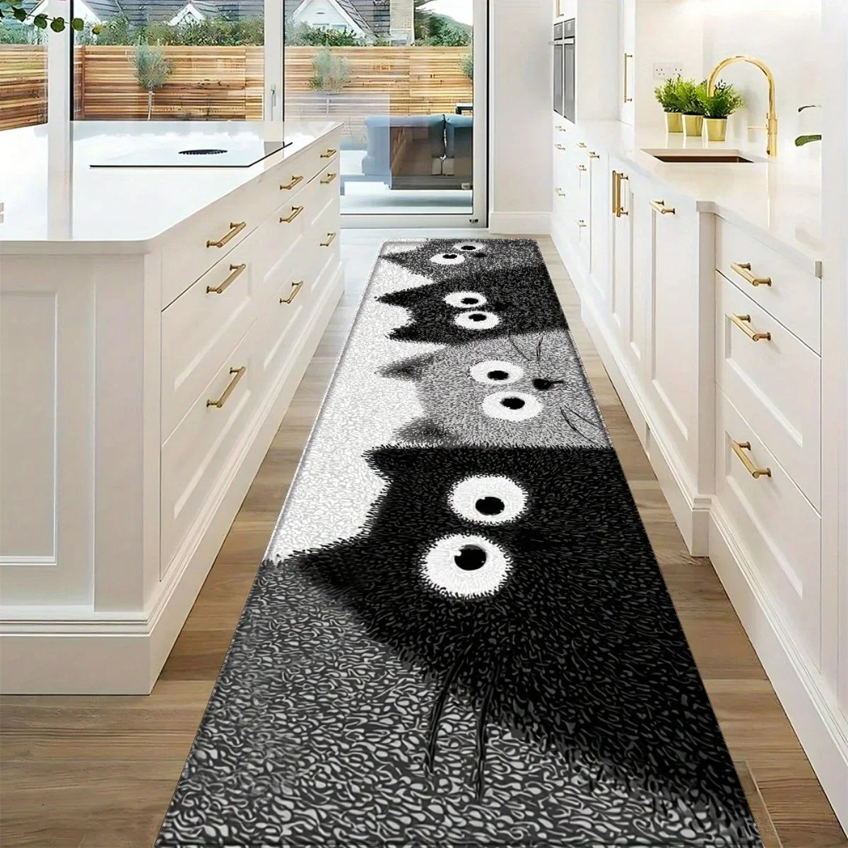 VIKAMA Cartoon 4 Kittens Carpet Bathtub Floor Mat Soft Doormat Kitchen Rug Winter Soft Living Room Carpet Rug For Bedroom Home D