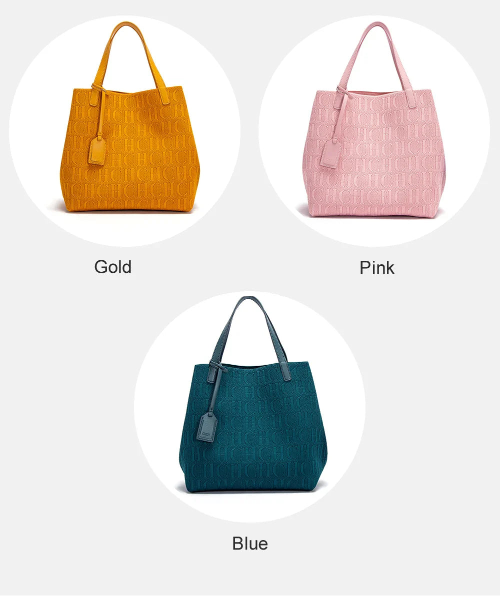 Women's Handbag Fashion Classic | New Solid Color Letter Design & High Quality Craftsmanship Large Capacity Shoulder Bag