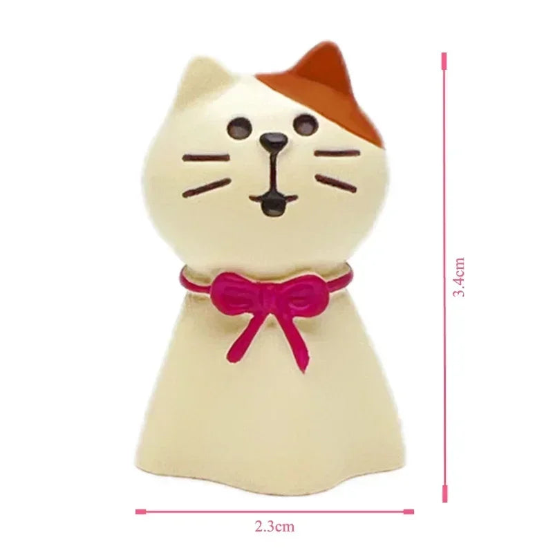 Cat Resin Decoration Crafts Rain Scene Frog Small for Desk Decoration Ornaments Craft Toys Collection Gifts Wholesales 2024 New