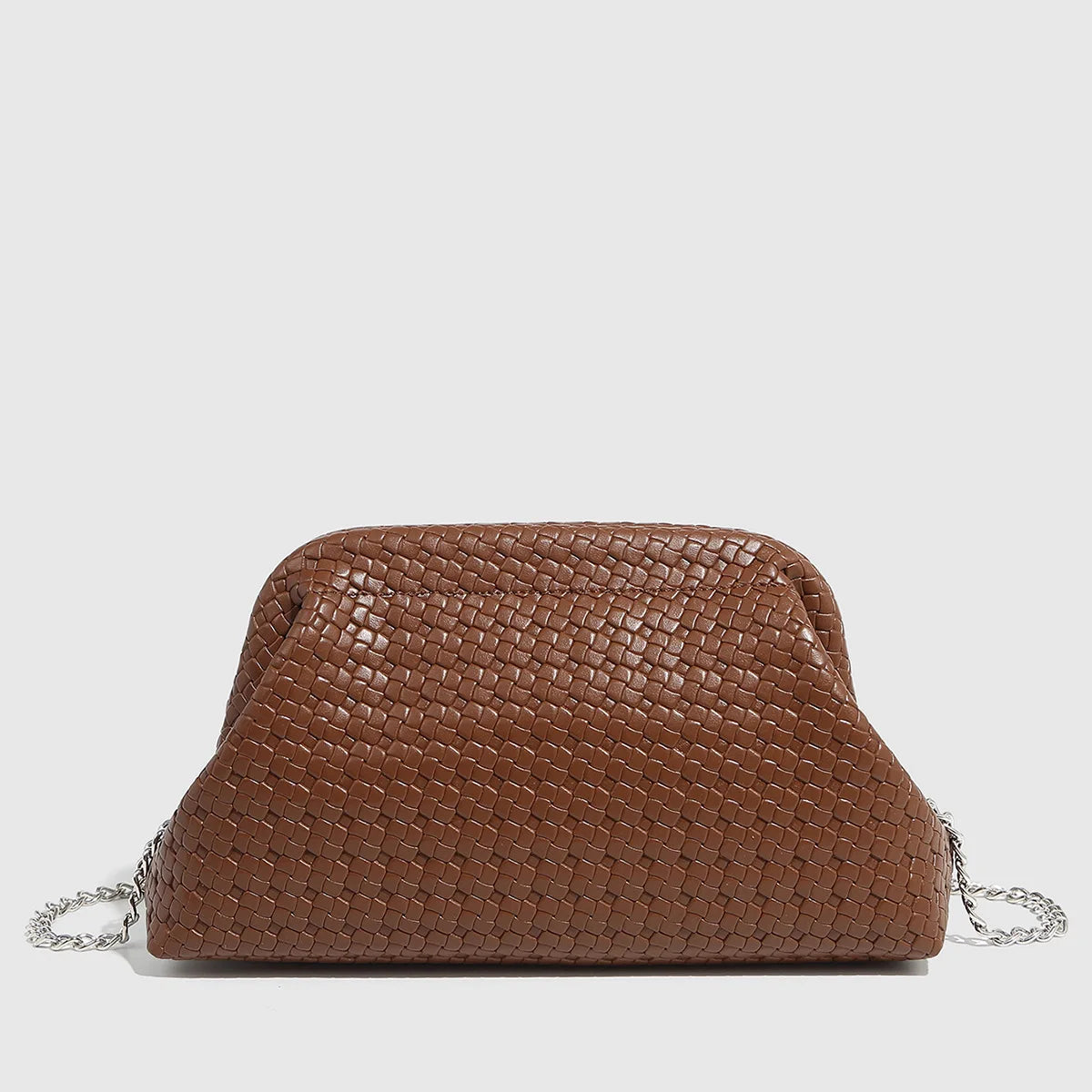 High-End Retro Woven Embossed Handbag | Solid Color Portable Large Capacity Cloud Bag (Dinner Bag, Perfect for Parties, Crossbody)