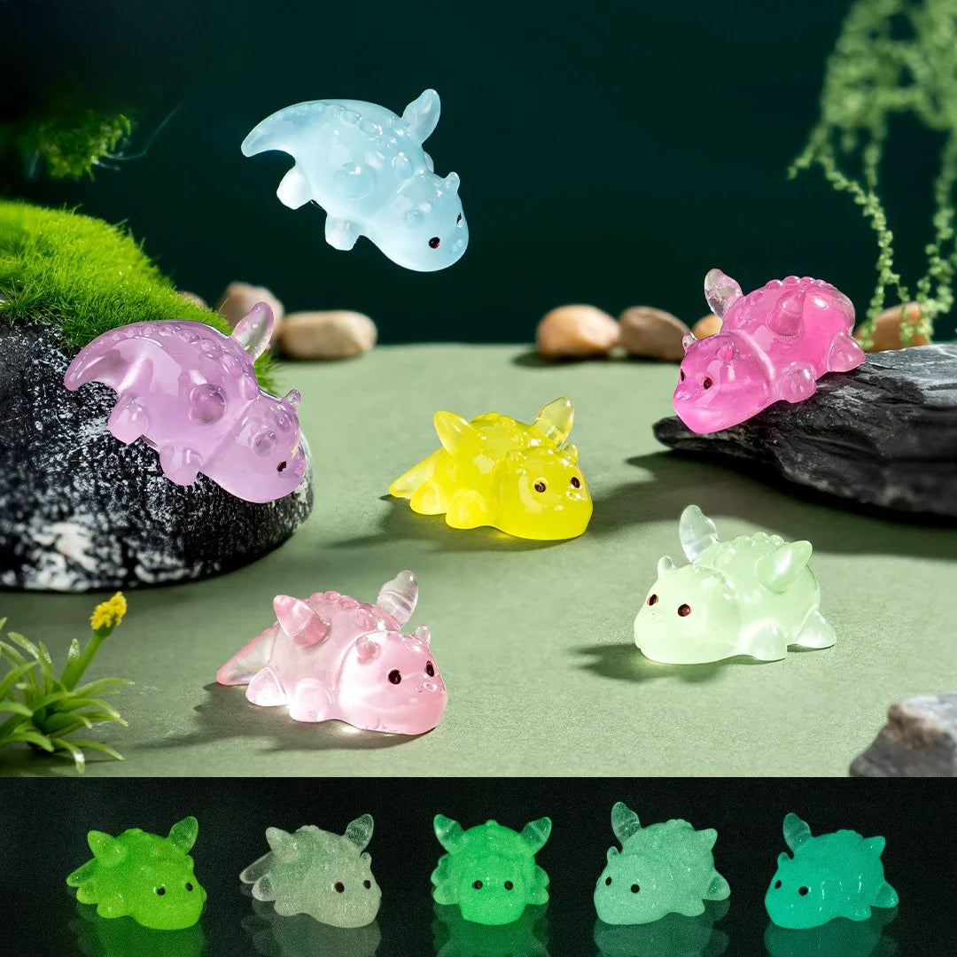 10/50Pcs Simulation Luminous Resin Spider Fairy Garden Miniature Ornaments Decoration DIY Jewelry Making Blind Bag accessories