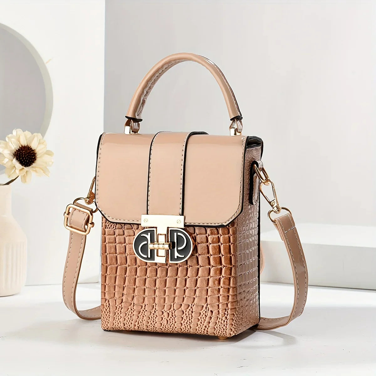 Fashion Women's Crossbody Phone Bag & Wallet | Small Flap Handbag (PU Leather, Versatile)