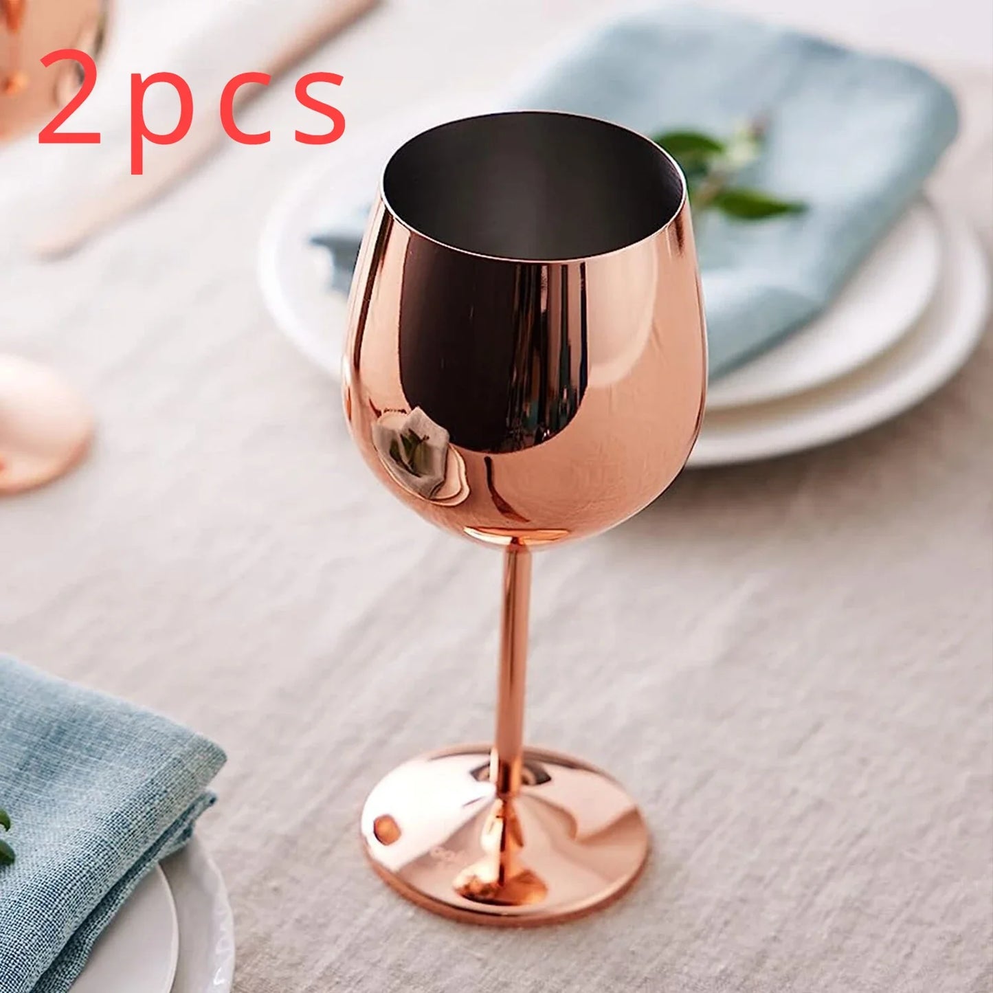 Stainless Steel Wine Glasses Unbreakable Metal Cocktail Glasses , 500 Ml, for Drinking Cocktails and Wine at Bar and Home