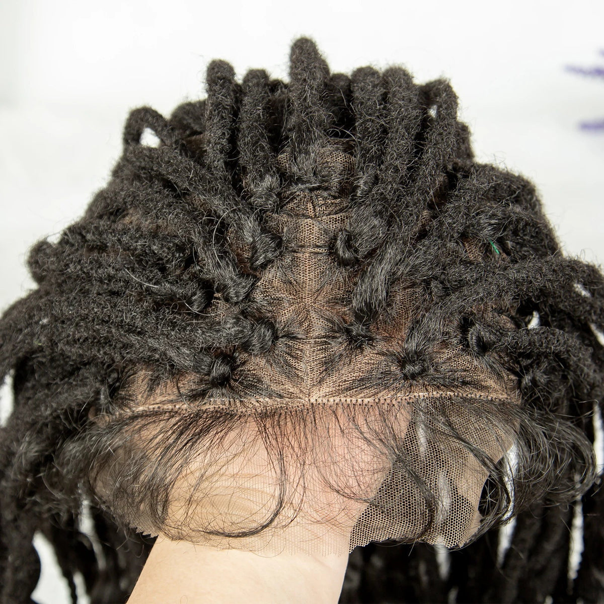 Curly End Dreadlocks Box Braids Wig | Full Lace Pre-Plucked