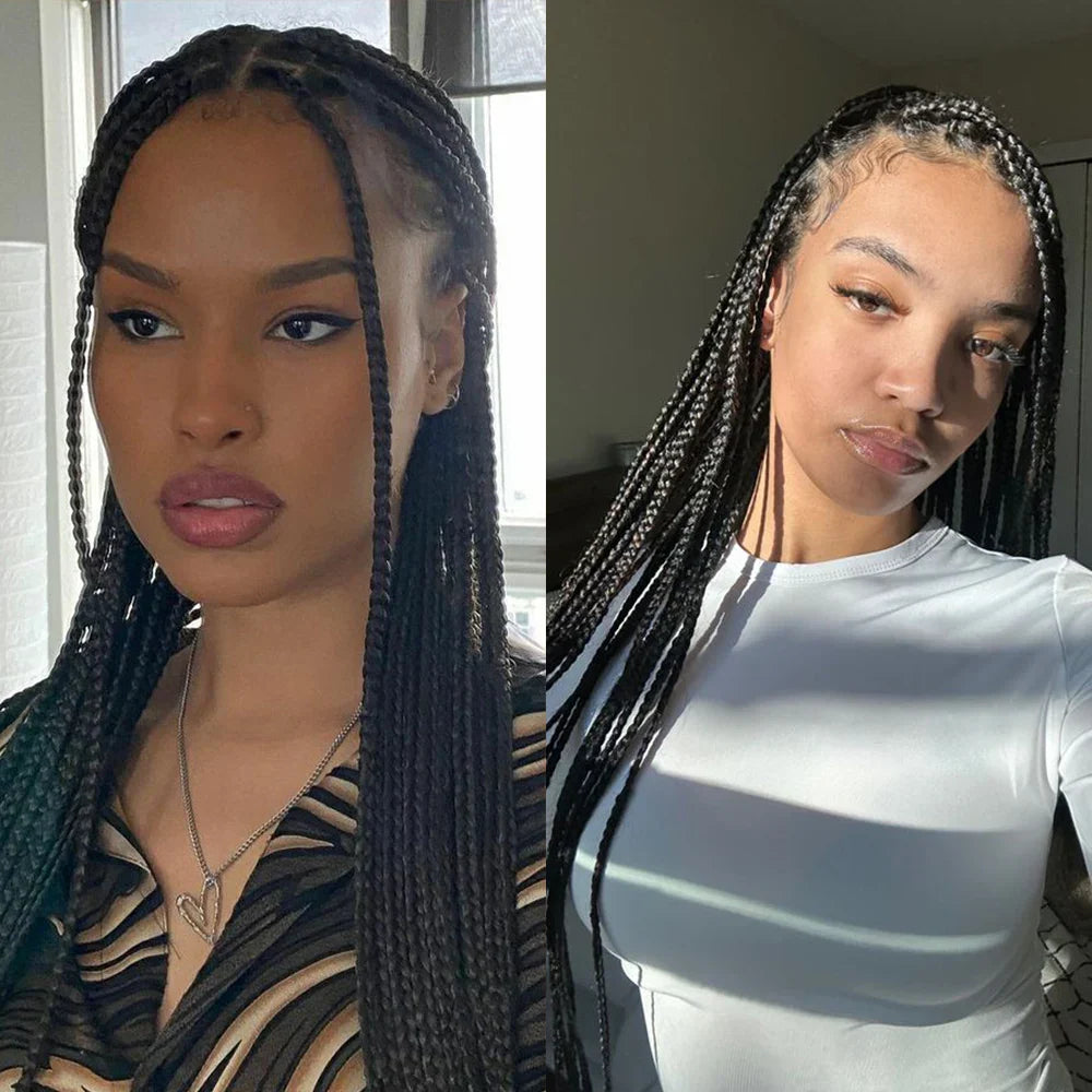 KIMA 26" Stitch Box Braids Wig | Full Lace Goddess Braiding