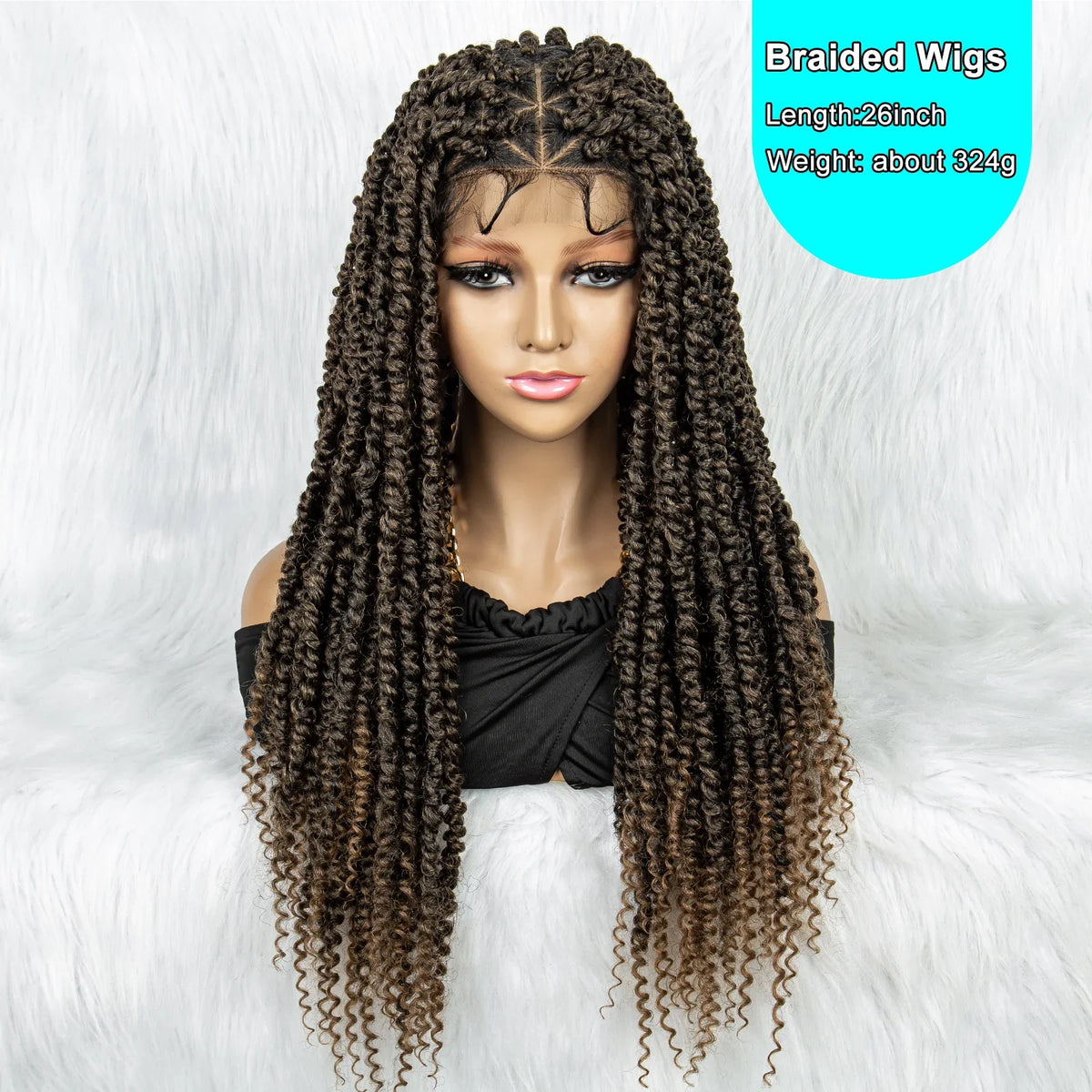 Knotless Box Braids Wig | Full Lace Front with Baby Hair