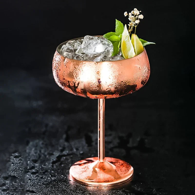 304 Stainless Steel Cocktail Glass  Red Wine Cup Flute Champagne Cup Metal Cup  Bar Martini Cup
