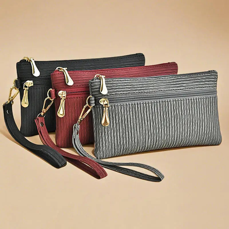 Fashion Zipper Bag Women's Wallet | Simple Coin Purse & Ladies Handbag (Mobile Phone Bag, Casual Small Square Bag)